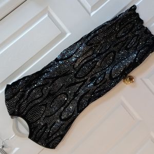 Sequin velvet dress